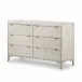 Viggo 6 Drawer Dresser Vintage White Oak