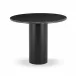 Belle Round Dining Table Black Marble