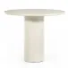 Belle Round Dining Table Cream Marble