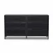 Sydney 6 Drawer Dresser Black Cane Black Wash W/