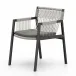 Shuman Outdoor Dining Chair Charcoal