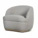 Sandie Swivel Chair Gibson Silver