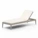 Sherwood Outdoor Chaise Lounge Weathered Grey/Natural Ivory