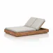 Kinta Outdoor Double Chaise Lounge Stone Grey