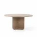 Kiara Round Dining Table Weathered Blonde