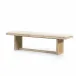 Clarita Dining Bench White Wash Mango