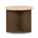 Toli End Table Italian Travertine