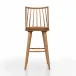 Lewis Windsor Stool With Cushion Whiskey Saddle