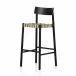 Heisler Almond Leather Blend Bar Stool