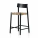 Heisler Almond Leather Blend Counter Stool