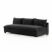 Grant Armless Sofa 94" Henry Charcoal