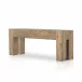 Abaso Console Table Rustic Wormwood Oak