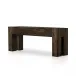 Abaso Console Table Ebony Rustic