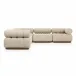 Roma Outdoor 5-Piece Sectional Hayes Cream