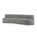 Opal Outdoor 2 Pc Sectional Left Arm Facing Hayes Smoke