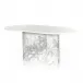 Oranda Dining Table Polished White Marble