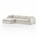 Habitat 2 Piece Left Arm Facing Sectional 133'' Nimbus