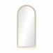 Cressida Rectangular Floor Mirror Ivory Painted Linen