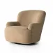 Kadon Swivel Chair Sheepskin Camel