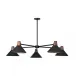 Cullen Chandelier Black Leather