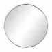 Georgina Round Mirror Iron Matte Black