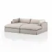 Habitat Double Chaise Sectional 102'' Moon