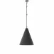 Grazia Pendant Matte Black Plaster