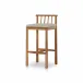 Irvine Outdoor Bar Stool Natural Teak