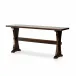 Trestle Console Table Distressed Walnut