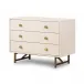 Van Rectangular Nightstand Alabaster