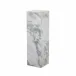 Modern Marble Pedestal White & Grey Speckled Marble