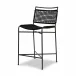 Wharton Outdoor Counter Stool Black Rope