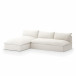 Grant Outdoor 2 Pc Sectional Faye Cream