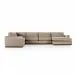 Colt 4-Piece Sectional Canton Dove Right Chaise