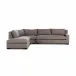 Albany 3-Piece Sectional Vesuvio Café Left Facing Bumper Chaise