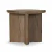 Toli End Table Wood Rustic Grey