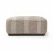 Sinclair Square Ottoman Manchester Flint 36"