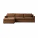 Hampton 2-Piece Slipcover Sectional Antwerp Café Left Chaise