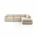 Ingel 4-Piece Sectional W/ Ottoman Antwerp Taupe Left Arm Facing