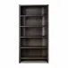 Lockhart Bookcase Rubbed Black Oak Solid