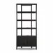 Reza Bookcase Worn Black Acacia