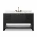 Anthem Single Wide Vanity Black Wash Oak Veneer