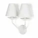 Dodie Double Sconce Matte White Plaster