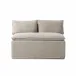 Build Your Own: Andre Slipcover Dining Banquette Broadway Stone Dining Bench 50"