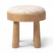 Louise Accent Stool Ostend Natural