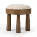 Louise Accent Stool Sheffield Ivory