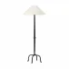 Neville Floor Lamp Matte Black Cast Aluminum