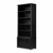 Admont Bookcase Worn Black Veneer