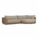 Sylvan Outdoor 2 Piece Sectional Right Arm Facing Chaise Faux