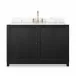 Millie Single Wide Vanity Satin Drifted Black Veneer